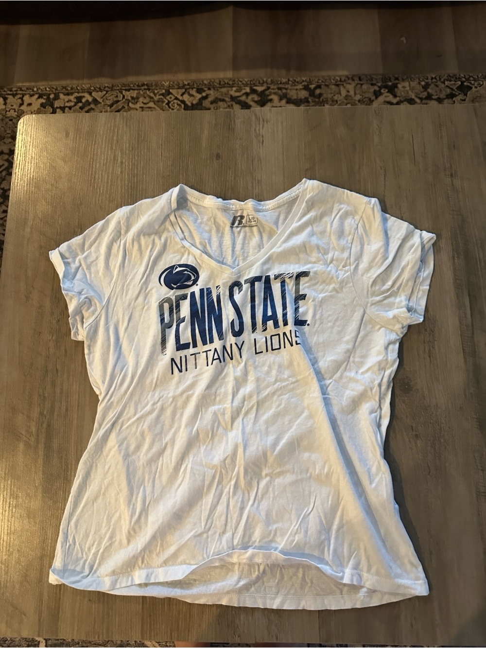 Penn State Nittany Lions White Football Tee
